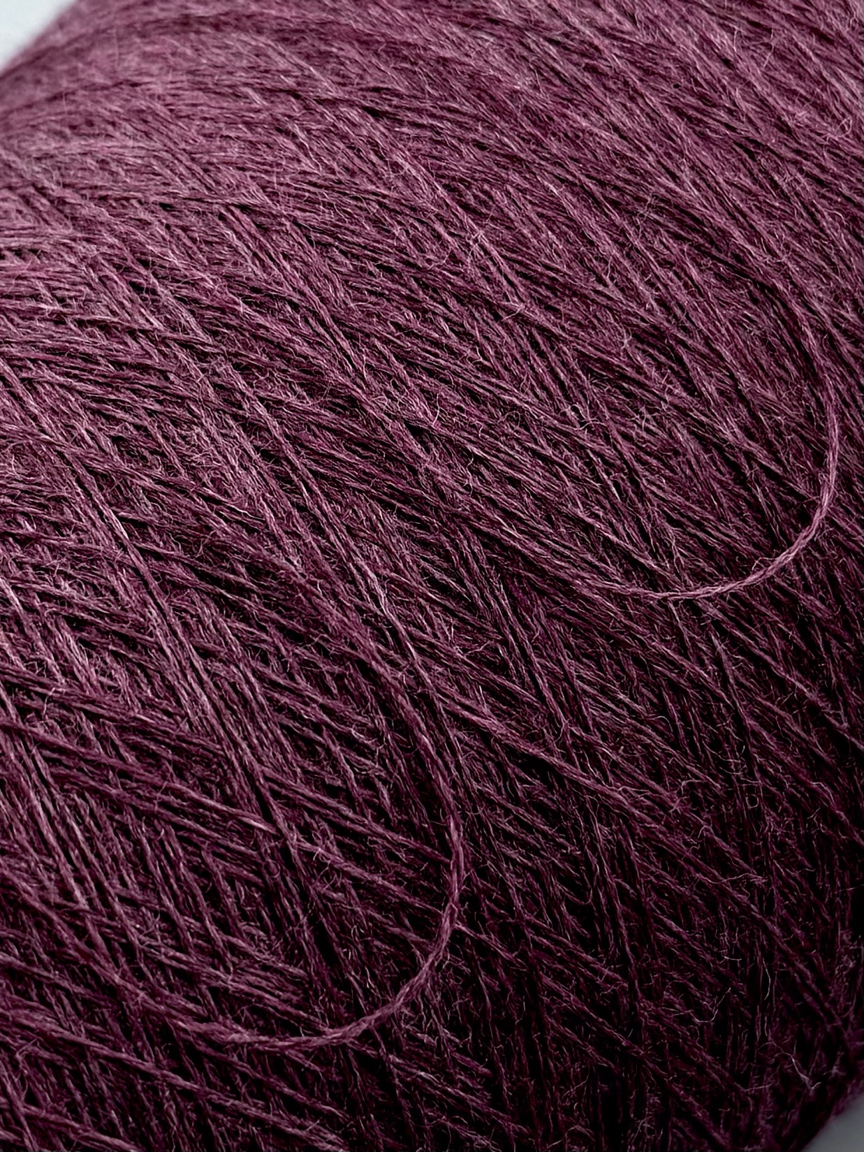 Zegna Baruffa Cashwool 2/30 – Extrafeines Merinogarn Bordeaux Meliert